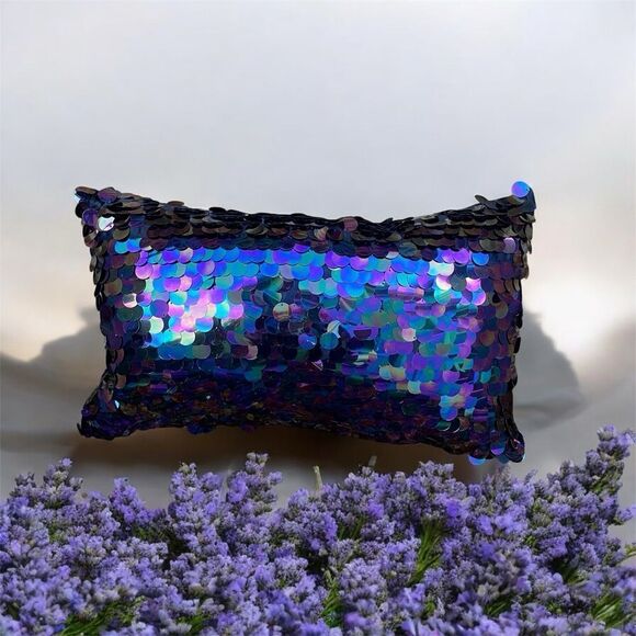 NWT Two Aviva Stanoff Purple Aurora Borealis Solstice Luxury Decorative Pillows - Picture 5 of 10